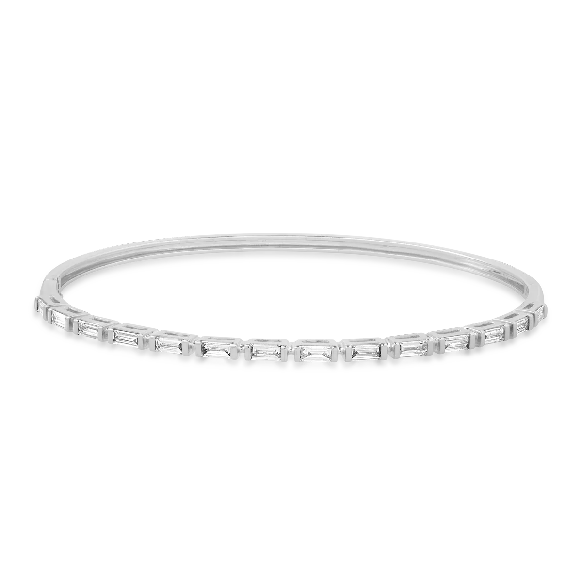 Bratara din aur alb cu diamante baguette de 0.97ct