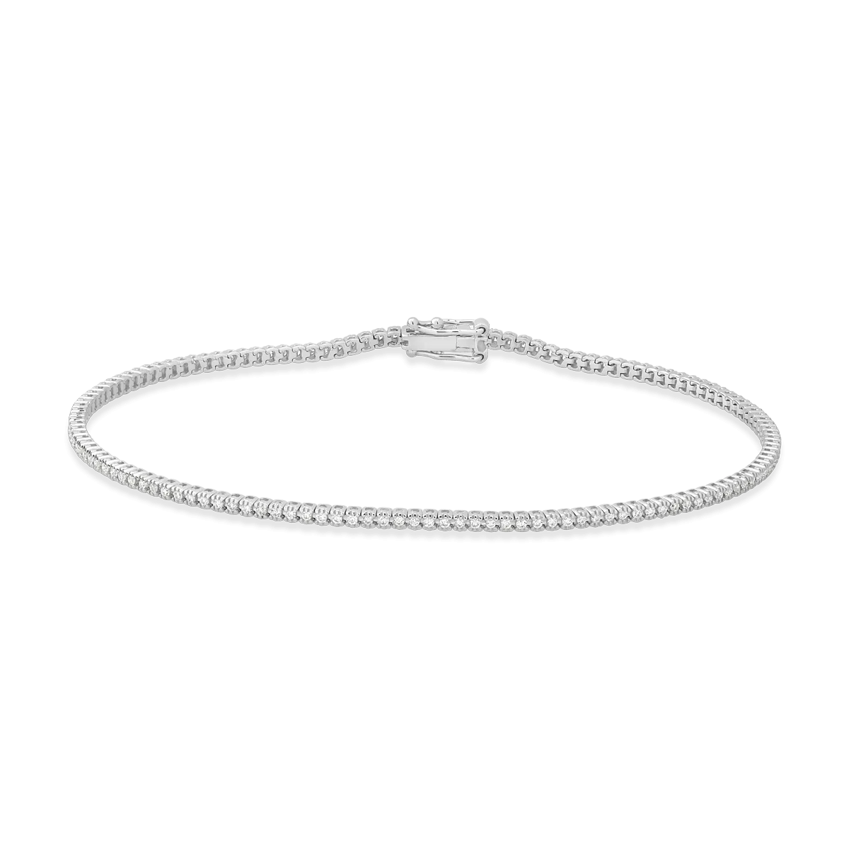 Bratara tennis din aur alb cu diamante de 1.1ct 1 Bratara tennis din aur alb cu diamante de 1.1ct