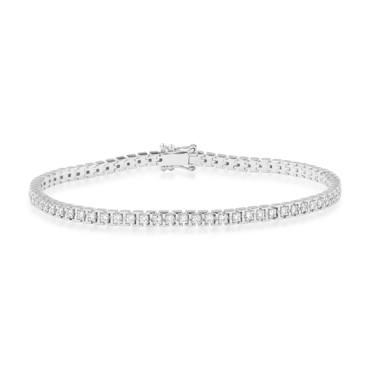 Bratara tennis din aur alb cu diamante de 1.05ct 1 Bratara tennis din aur alb cu diamante de 1.05ct