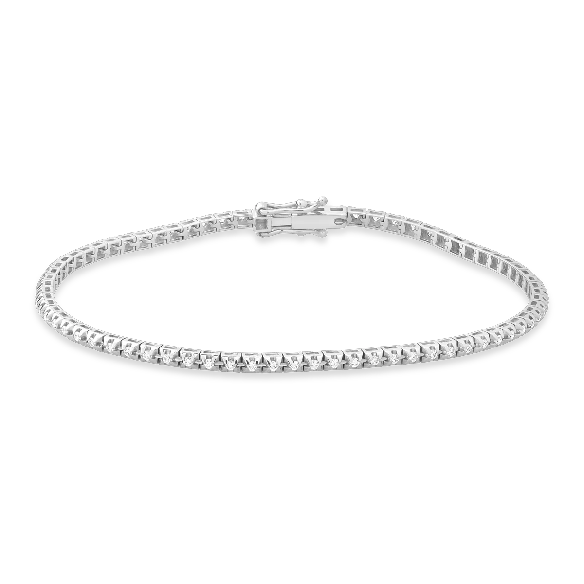 Bratara tennis din aur alb cu diamante de 1.25ct 1 Bratara tennis din aur alb cu diamante de 1.25ct