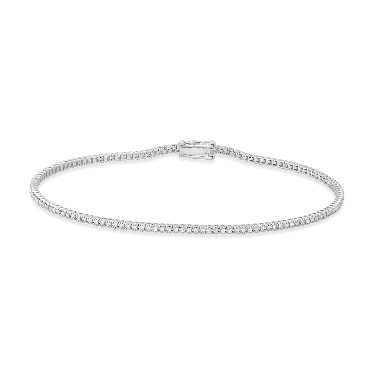 Bratara tennis din aur alb cu diamante de 1.34ct 1 Bratara tennis din aur alb cu diamante de 1.34ct