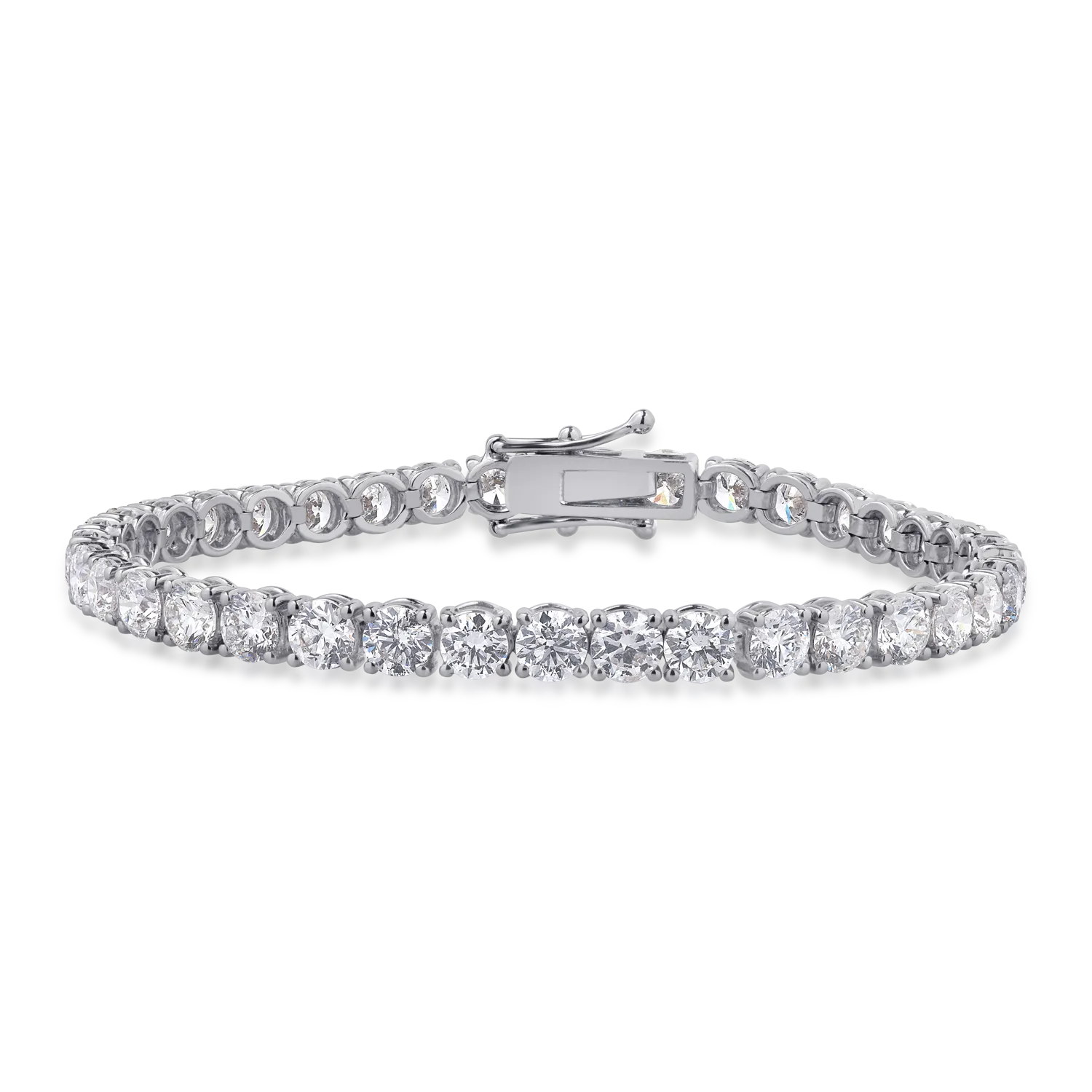 Bratara tennis din aur alb cu diamante de 13.76ct 1 Bratara tennis din aur alb cu diamante de 13.76ct