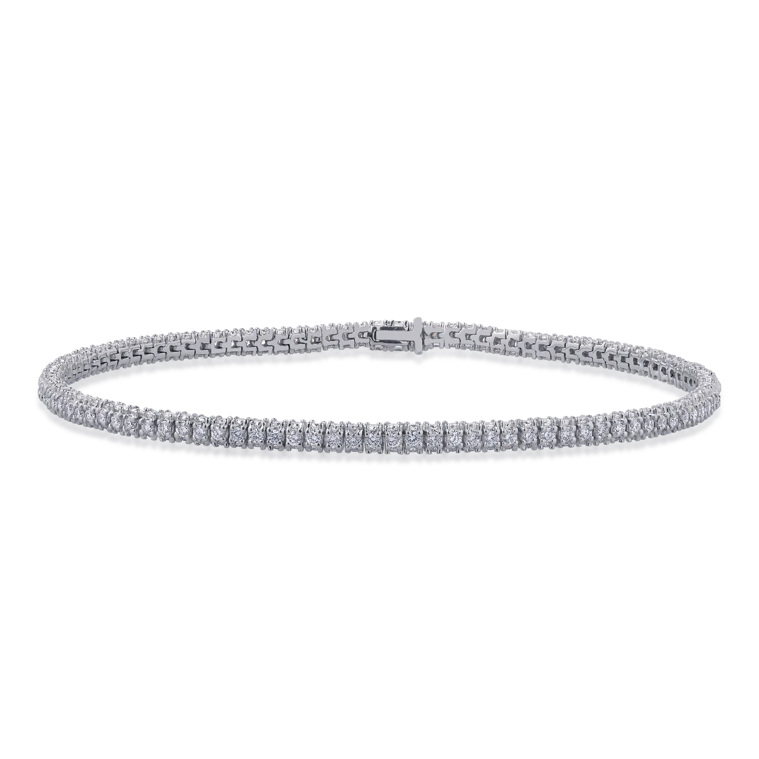 Bratara tennis din aur alb cu diamante de 3.047ct 1 Bratara tennis din aur alb cu diamante de 3.047ct
