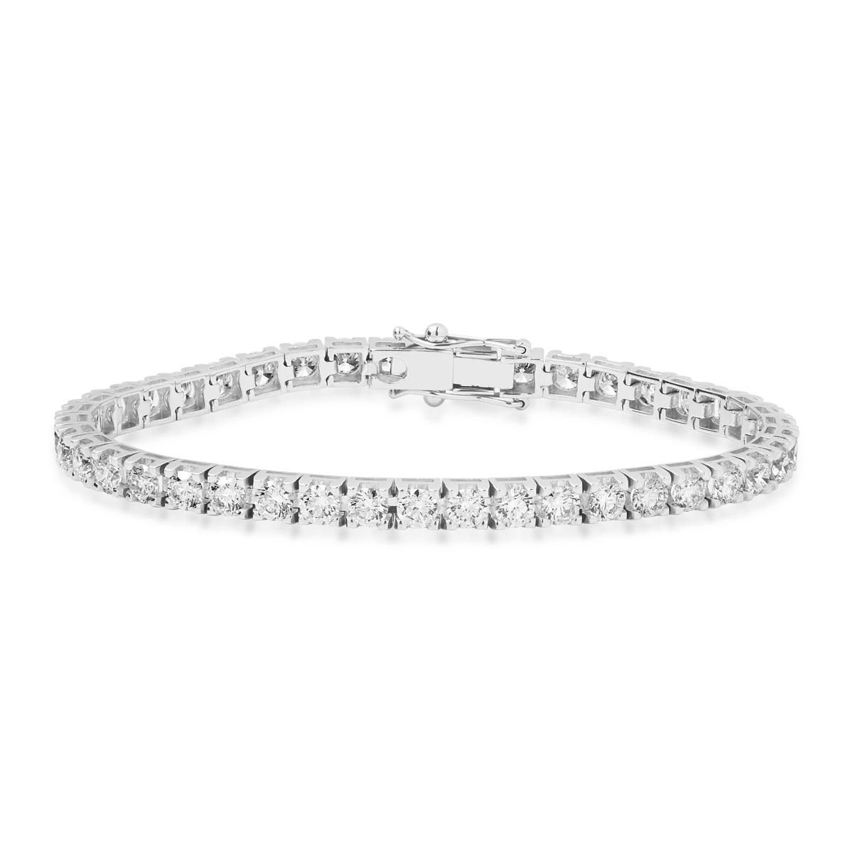 Bratara tennis din aur alb cu diamante de 6.1ct 1 Bratara tennis din aur alb cu diamante de 6.1ct