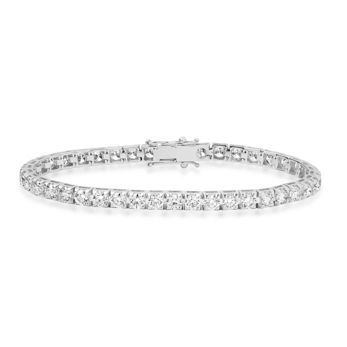 Bratara tennis din aur alb cu diamante de 6.5ct 1 Bratara tennis din aur alb cu diamante de 6.5ct