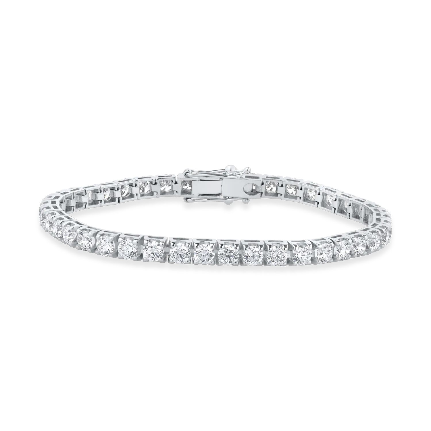 Bratara tennis din aur alb cu diamante de 7.37ct 1 Bratara tennis din aur alb cu diamante de 7.37ct