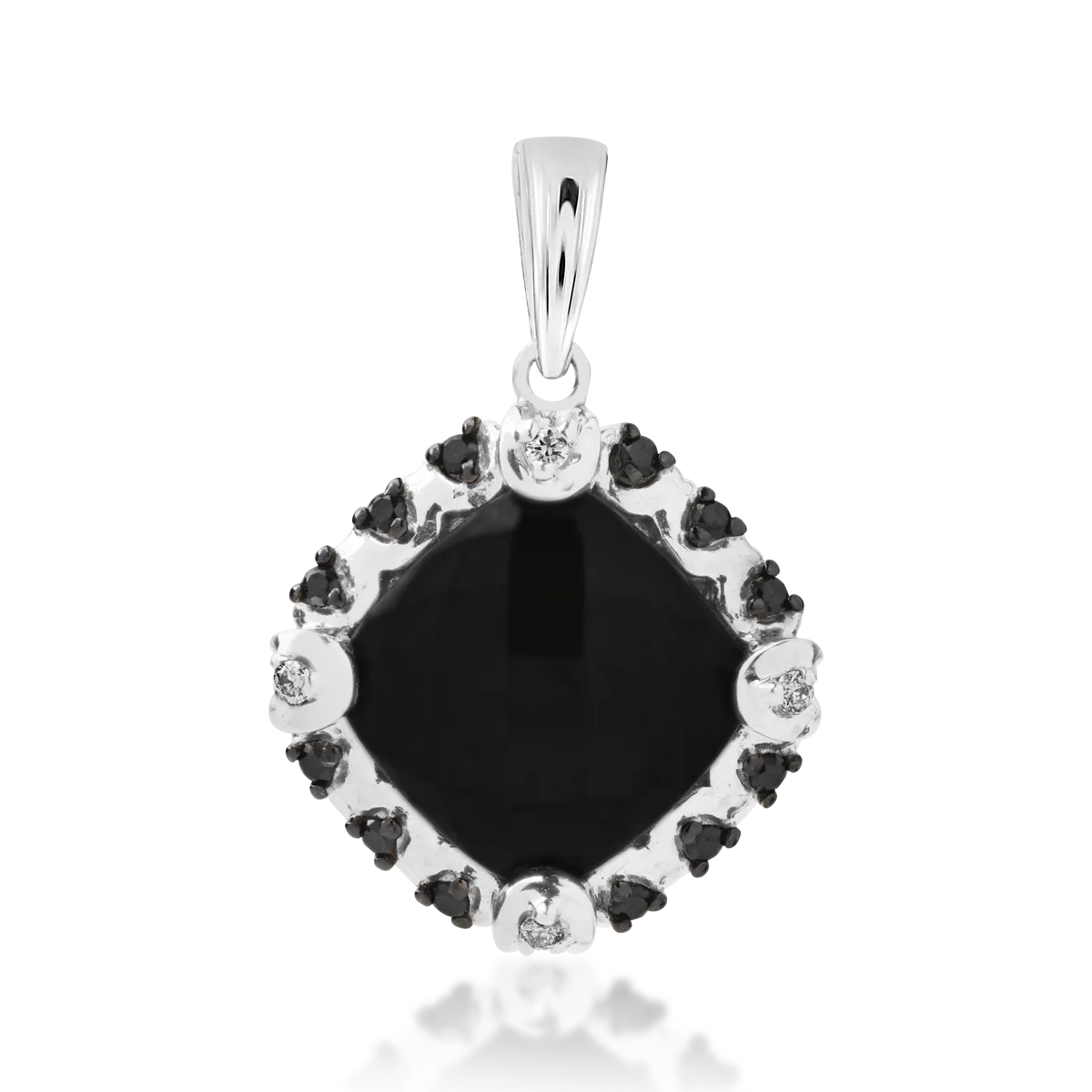 Pandantiv din aur alb cu pietre pretioase si semipretioase de 5.4ct