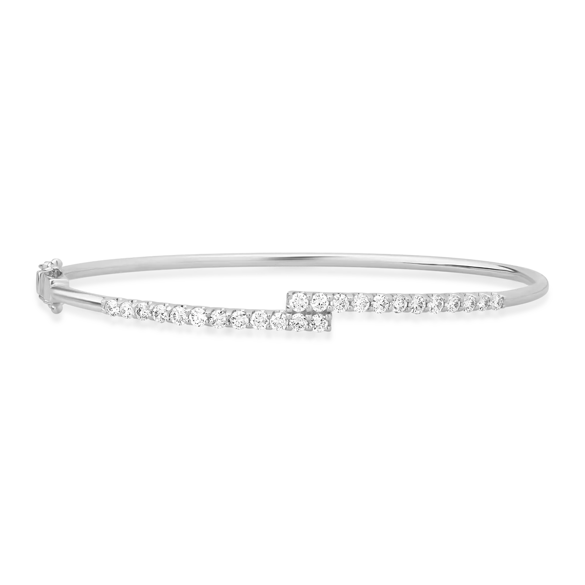Bratara din aur alb cu diamante de 1ct