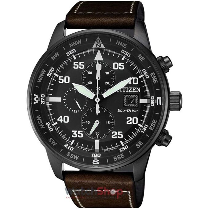 Ceas Citizen Aviator Eco Drive CA0695-17E 1 Ceas Citizen Aviator Eco Drive CA0695-17E