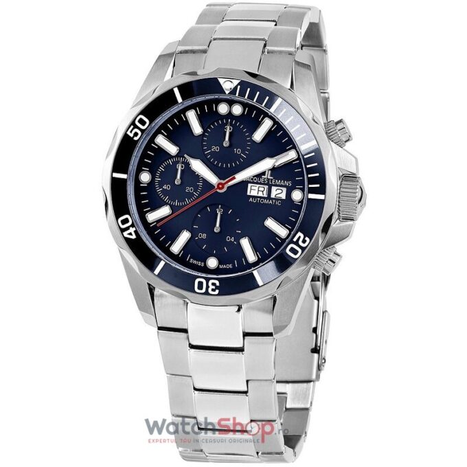 Ceas Jacques Lemans LIVERPOOL 1-1926G Automatic Cronograf 1 Ceas Jacques Lemans LIVERPOOL 1-1926G Automatic Cronograf