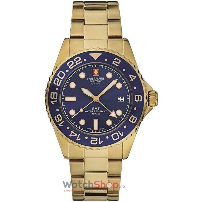 Ceas Swiss Alpine Military BY GROVANA 7052.1115 GMT Diver 1 Ceas Swiss Alpine Military BY GROVANA 7052.1115 GMT Diver