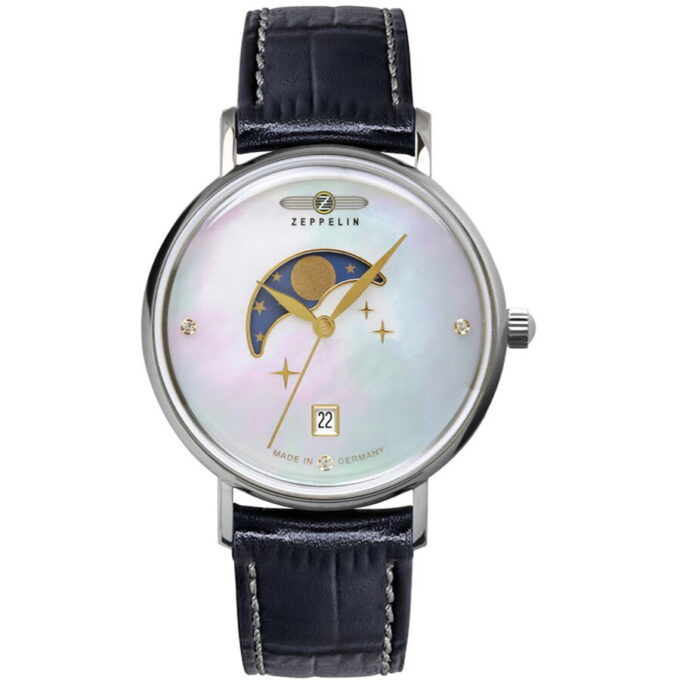 Ceas Zeppelin Zeppelin 7133-3 Ladies Watch Luna Moon Phase 36mm 5ATM