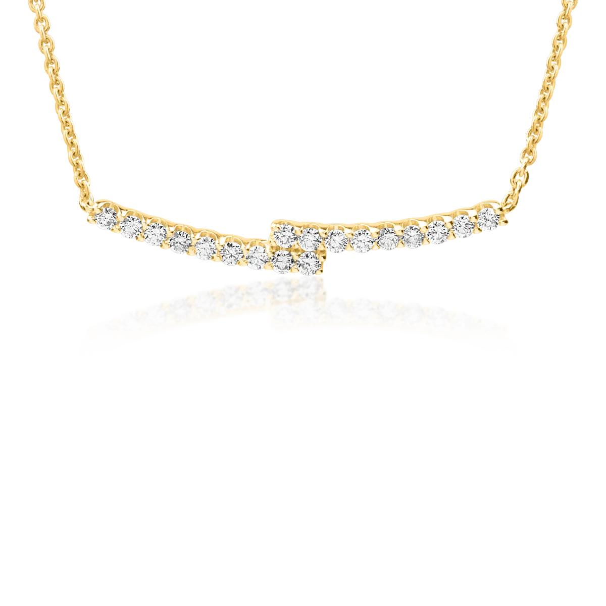 Colier din aur galben cu diamante de 0.5ct